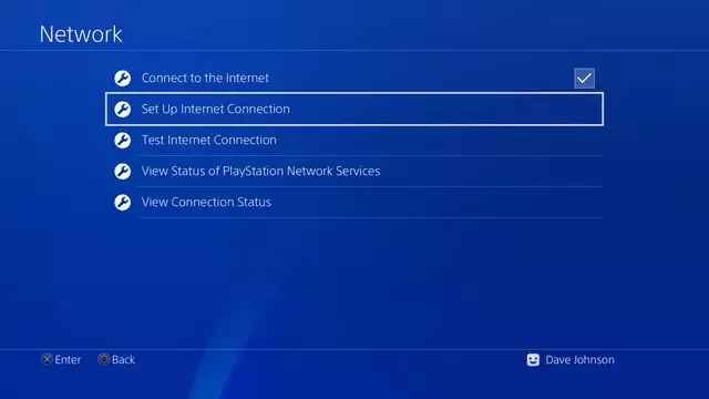 click set up internet connection if PS4 Won't Connect to Wi-Fi