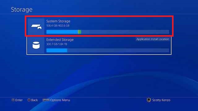 How to delete saved game data on PS4