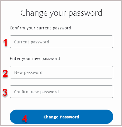 type new password and click change password to save 