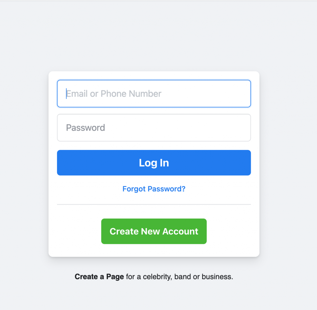 CLICK ON CREATE NEW ACCOUNT 