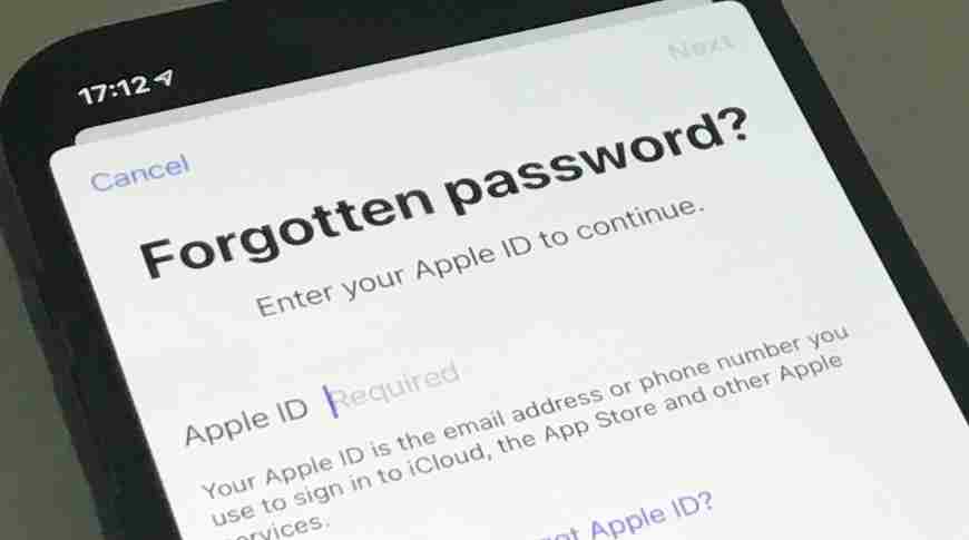 Click Forgot password to reset iTunes Password