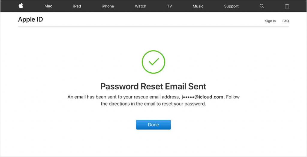 Password reset email will be sent