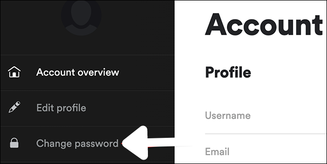 how to change Spotify password 