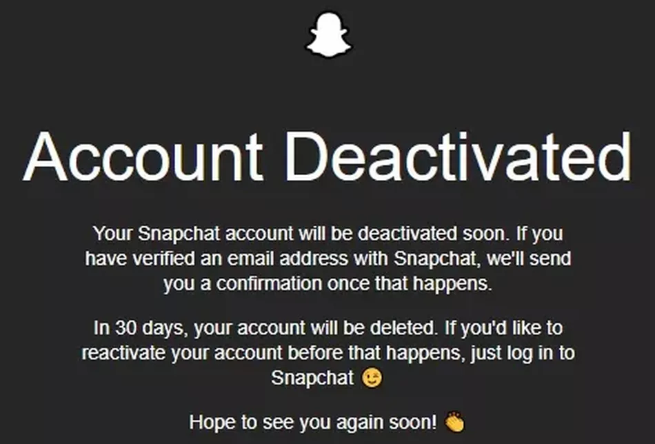 delete Snapchat account