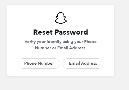 how to reset snapchat password 