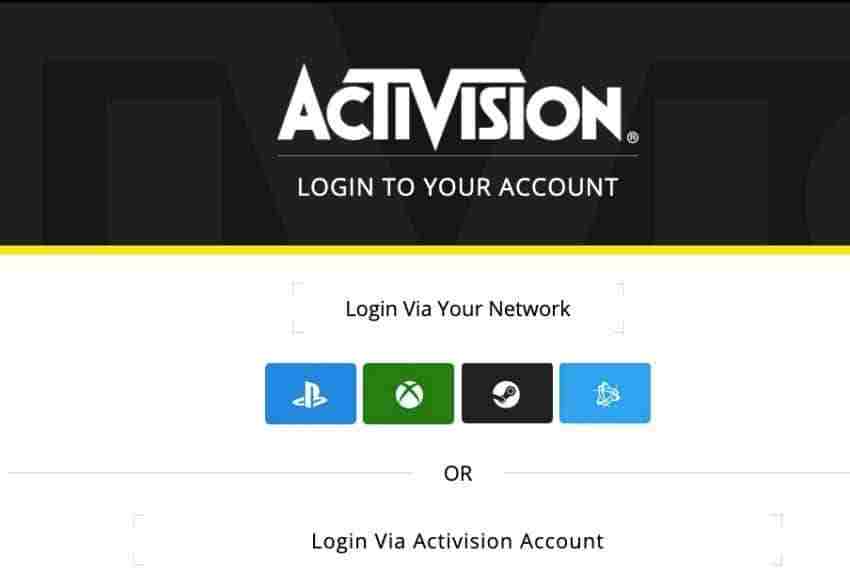 Link platform account to Activision 
