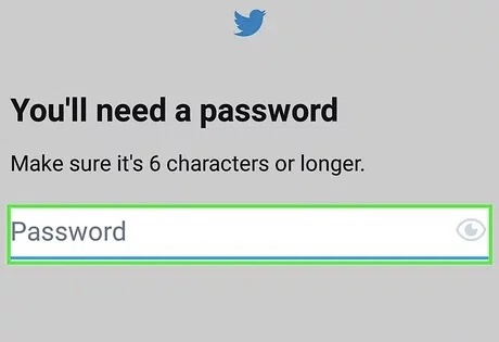 enter a password 