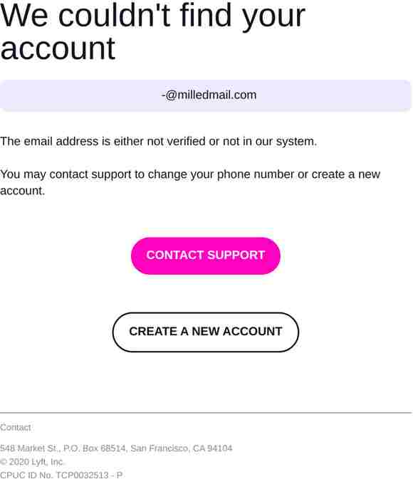 Contact support to change password 