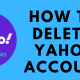 How to delete Yahoo account