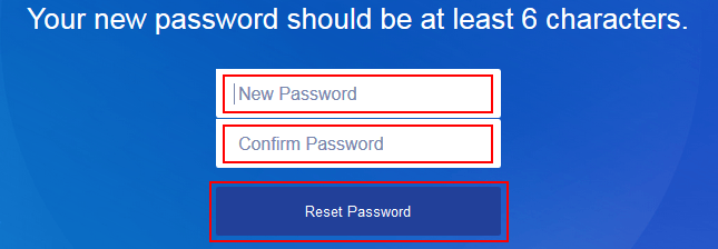 type new password to confirm 