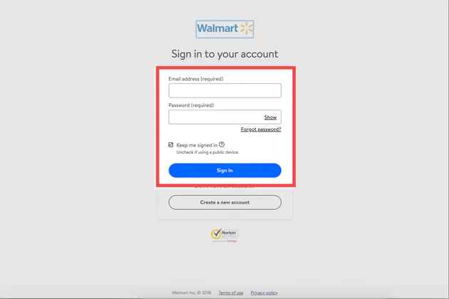 walmart homepage to delete account 