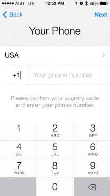 add country and phone number 
