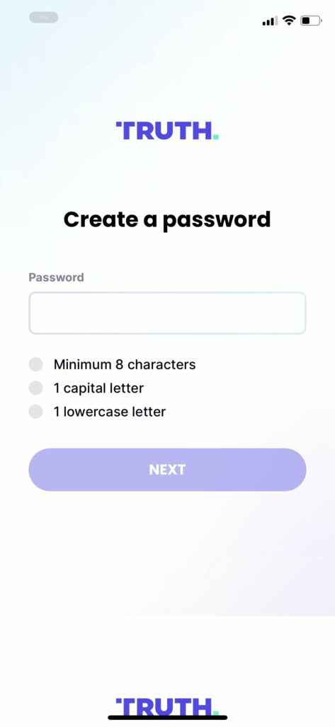 create a strong password 