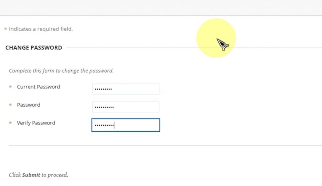 enter your old password and new password. Verify your new password and finally click the Submit button to change Blackboard password