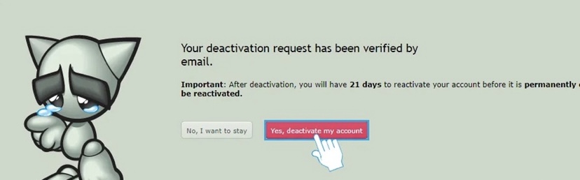 Deactivate DeviantArt Account
