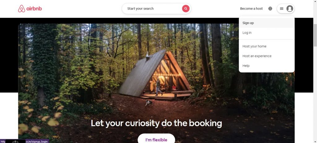 Airbnb Sign Up