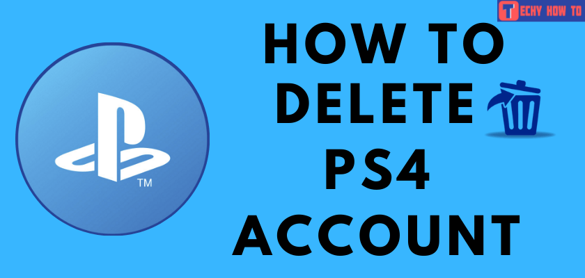 delete PS4 account