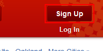click on the sign up tab 