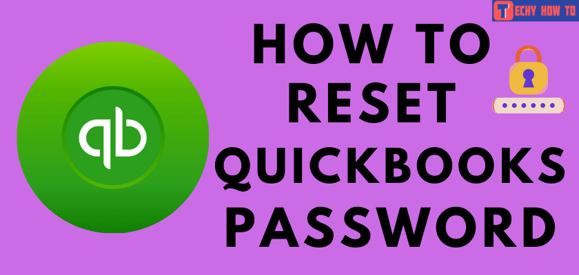 Reset Quickbooks Password