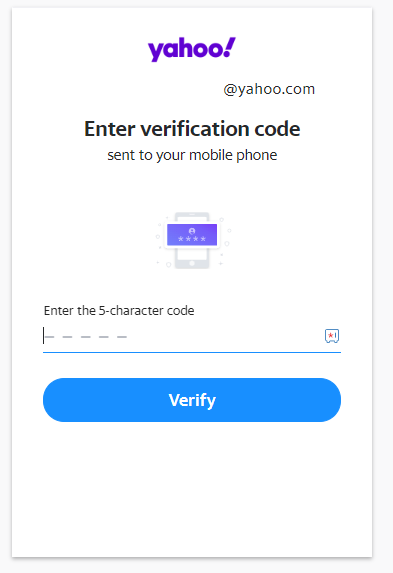 enter the verification code