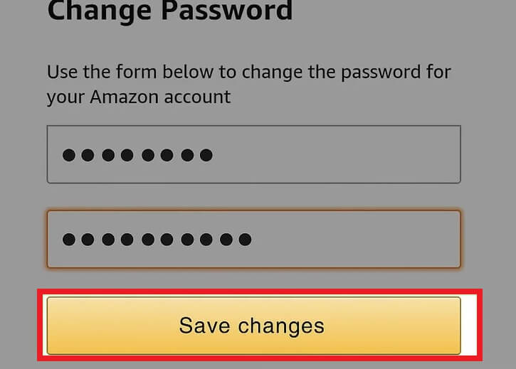 Change Amazon Password