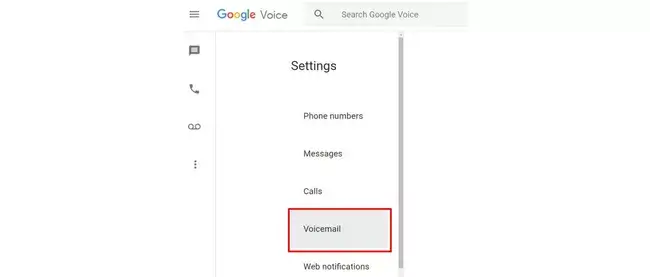 Tap the Voicemail option.