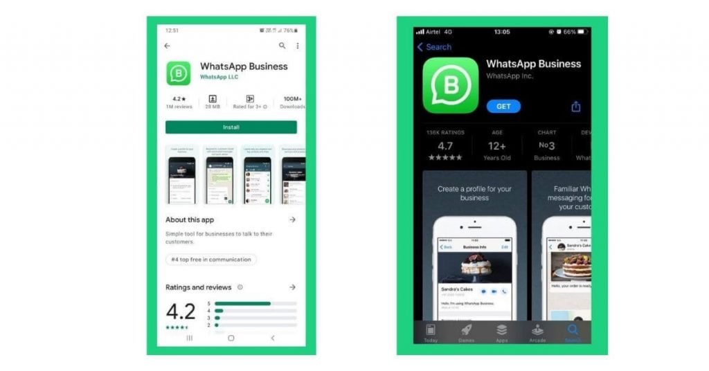 Launch the WhatsApp Business app on your mobile phone