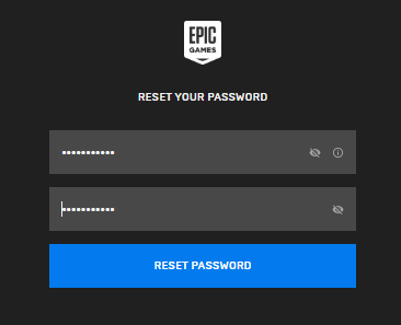 Enter the new password and click on reset password button.