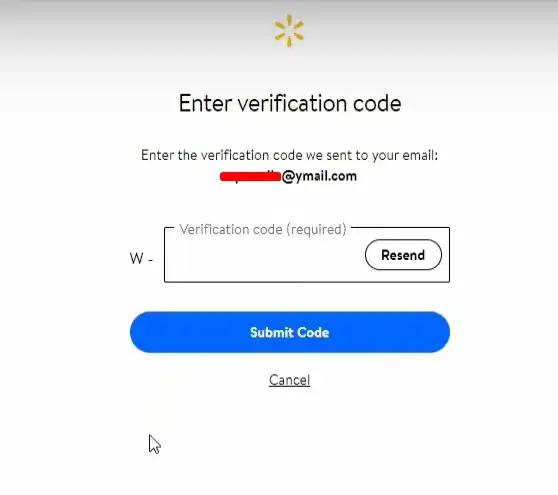 Enter the verification code.