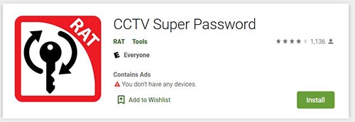 CCTV Super Password app on Play Store