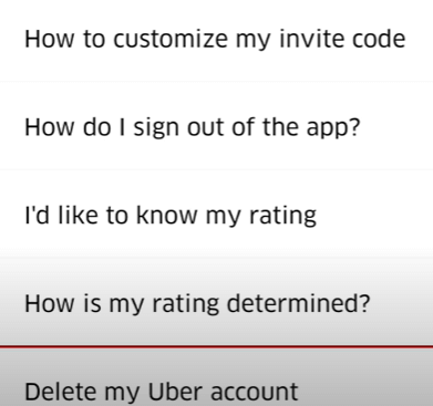 How to Delete Uber Account