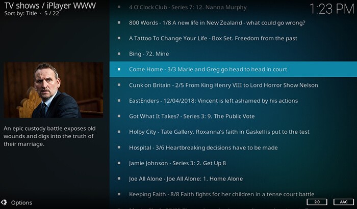 BBC iPlayer Kodi Addon