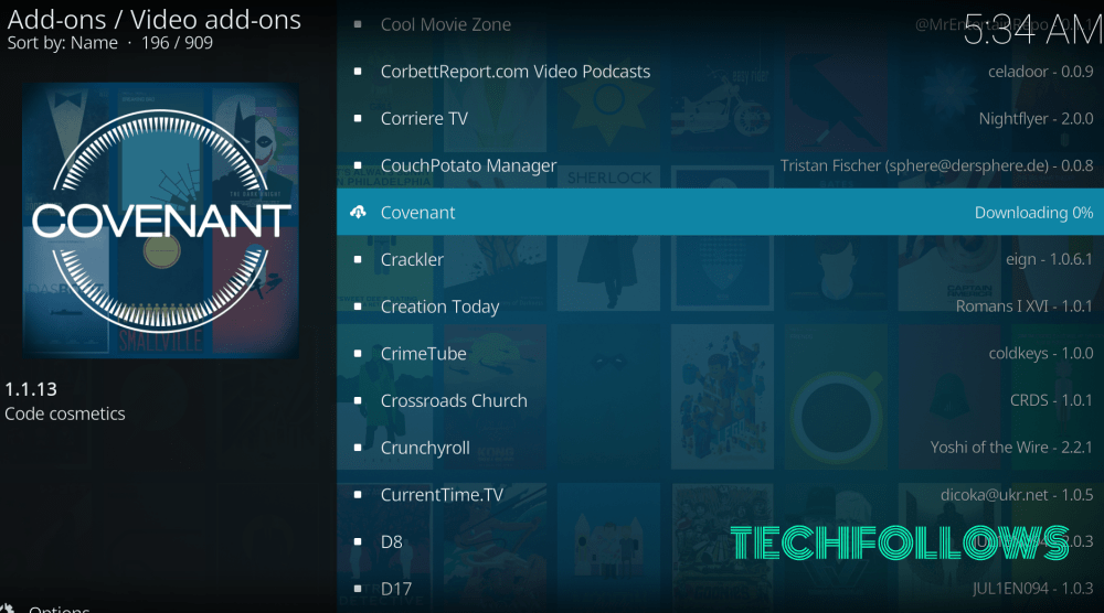 Covenant Kodi Addon