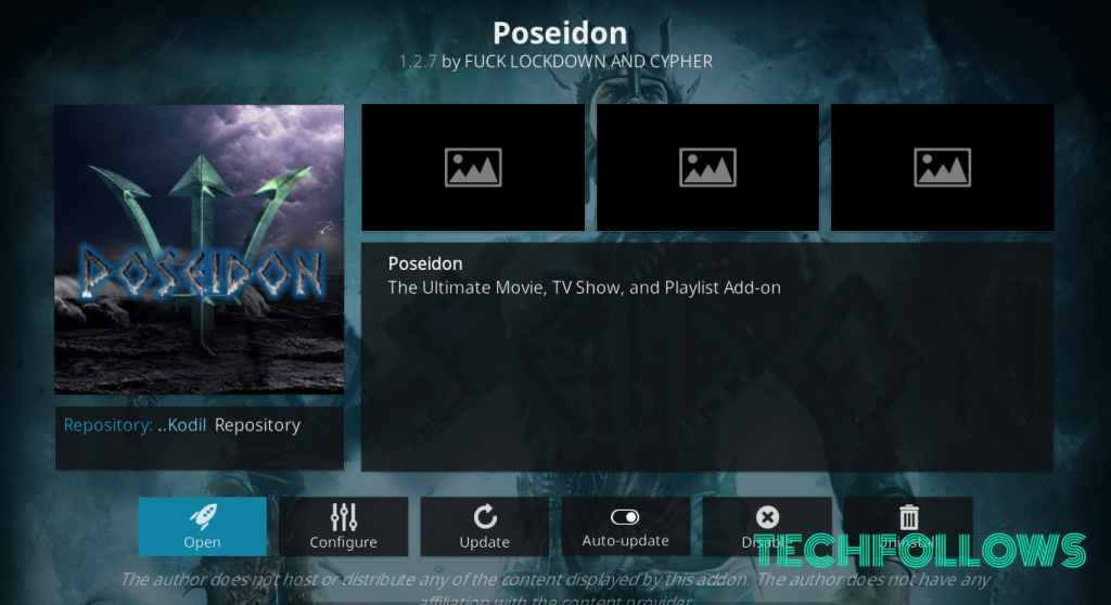  Poseidon Kodi Addon