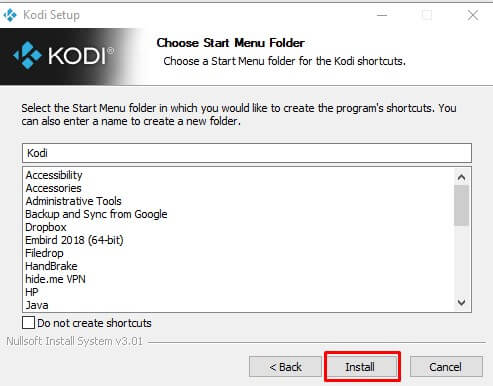 Install Kodi on Windows