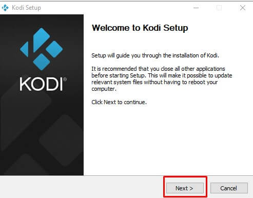 Install Kodi on Windows