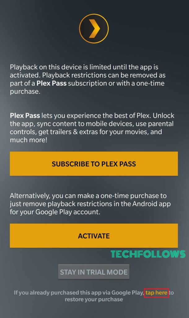 Plex App for Android