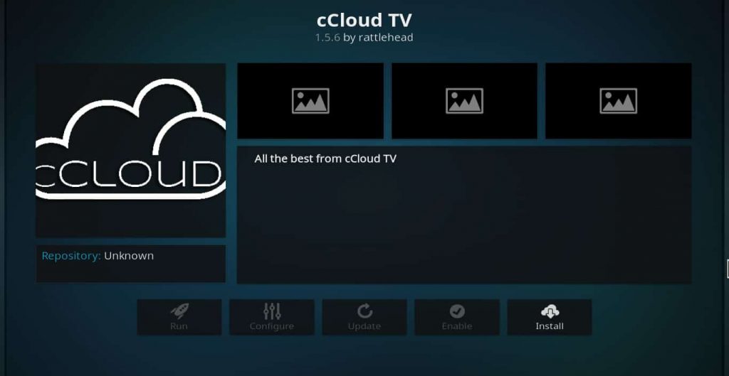 cCloud TV Kodi Addon