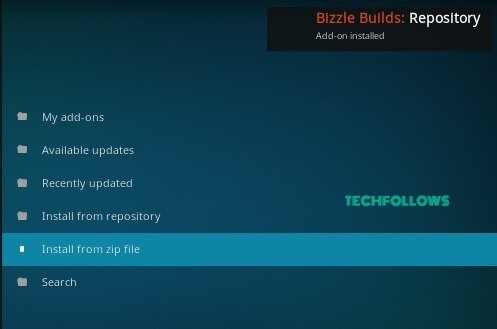 Brit Flix Kodi Addon repo installed