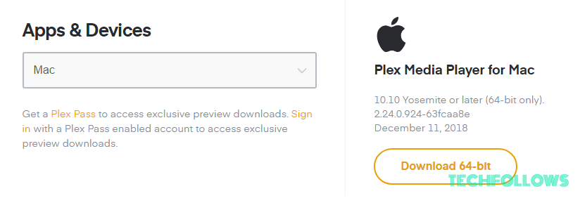 plex media player mac download