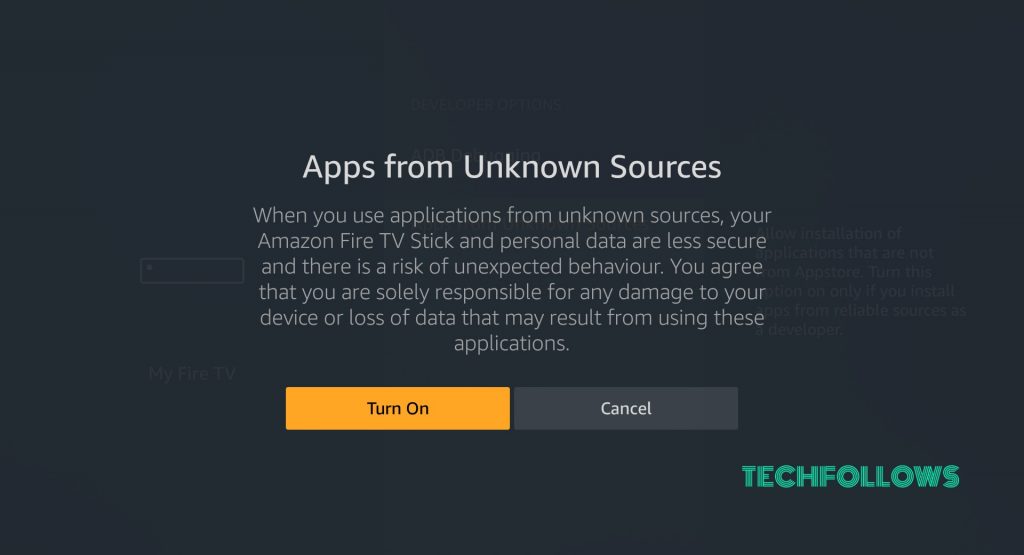 Turn ON Apps from Unknown Source