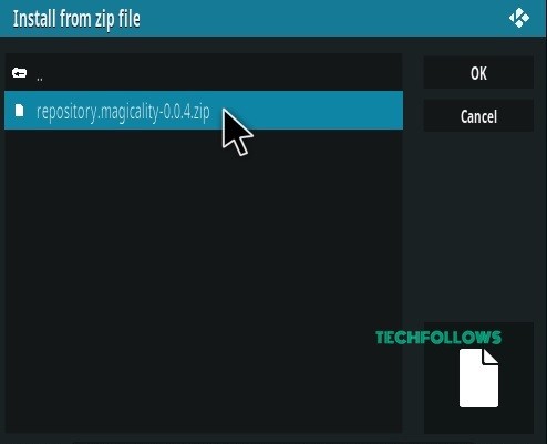 Click Placenta Kodi Addon repo zip file 