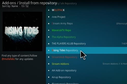 How to Install Rising Tide Addon Using Mulla Repository - 90