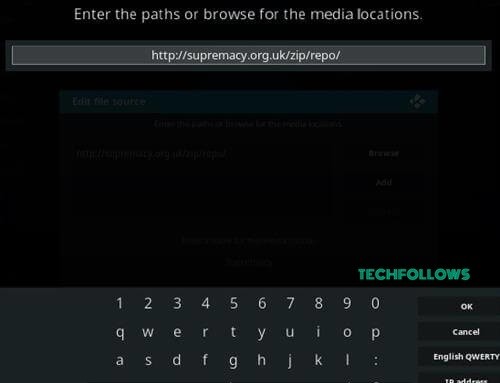 Enter the repo URL
