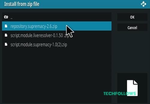 Click the Supremacy zip file 