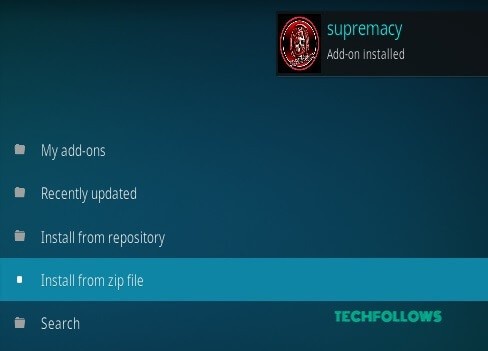 How to install Supremacy Addon Using Supremacy Repository  - 32