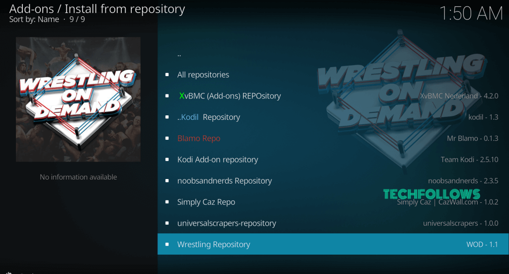How to Download and Install Wrestling on Demand Kodi Addon - 30