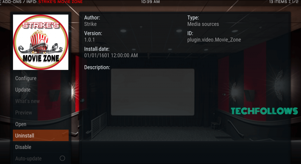 Movie Zone Addon