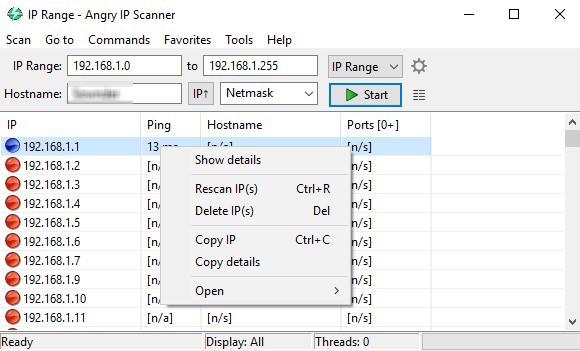 Angry IP Scanner