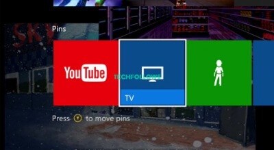 Select the TV app on Xbox